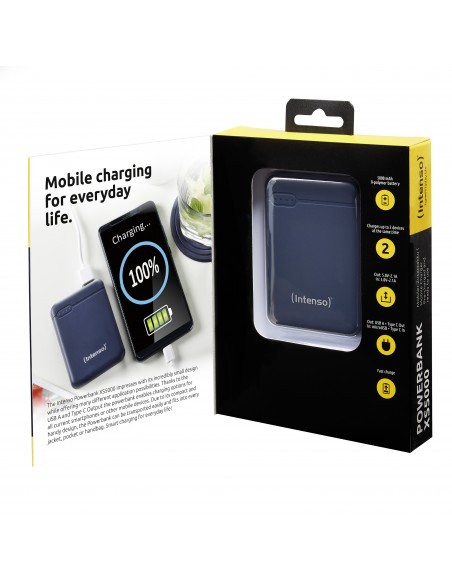 Intenso XS5000 batería externa Polímero de litio 5000 mAh Azul