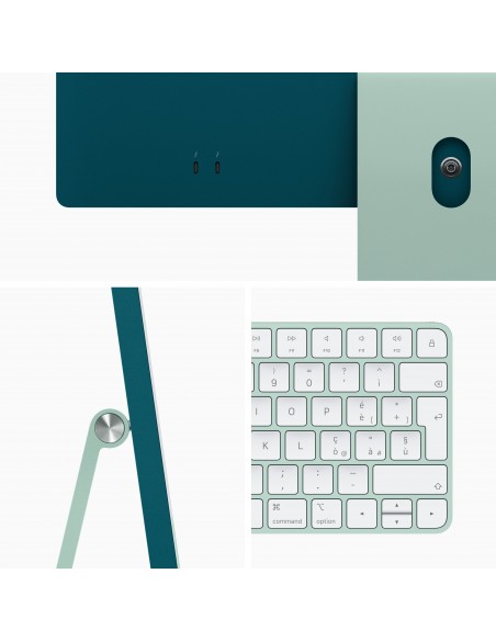 Apple iMac 61 cm (24") 4480 x 2520 Pixeles Apple M 8 GB 256 GB SSD PC todo en uno macOS Big Sur Wi-Fi 6 (802.11ax) Verde