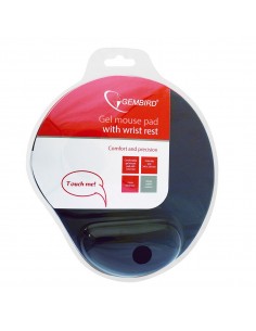 Gembird MP-GEL-BLACK alfombrilla para ratón Negro