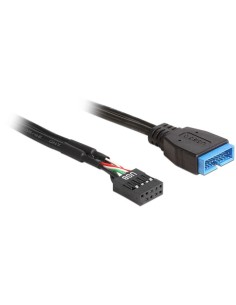 DeLOCK 83281 cable USB 0,3 m USB 3.0 USB 2.0 Negro