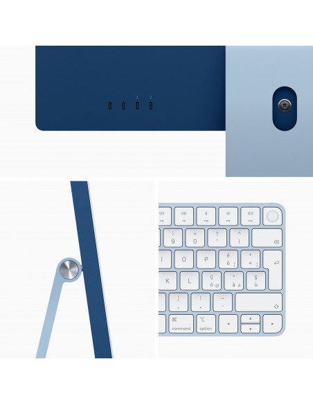 Apple iMac 61 cm (24") 4480 x 2520 Pixeles Apple M 8 GB 512 GB SSD PC todo en uno macOS Big Sur Wi-Fi 6 (802.11ax) Azul