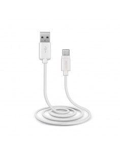 SBS TECABLEMICROW cable USB 1 m USB 2.0 Micro-USB B USB A Blanco