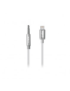 SBS TEADAPTIPJACK35W cable de audio 1 m 3,5mm Lightning Blanco