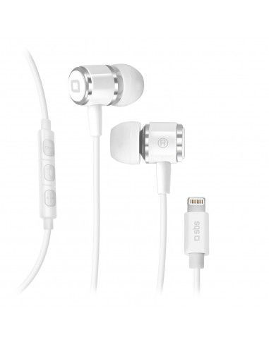 SBS TEINEARLIGHTW auricular y casco Auriculares Dentro de oído Blanco