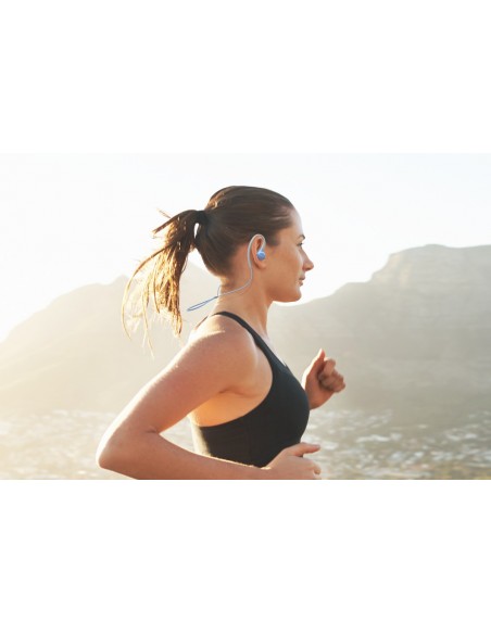 Pioneer E6 Auriculares gancho de oreja, Dentro de oído Bluetooth Azul, Blanco