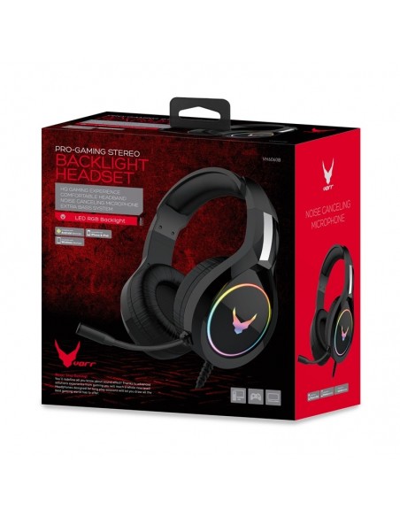 Omega VH6060B Auriculares Diadema Conector de 3,5 mm Negro, Metálico