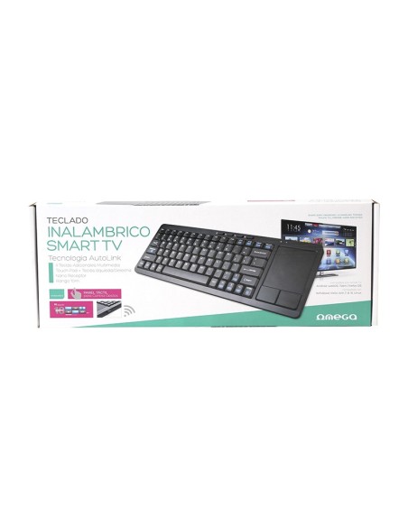 Omega OKB004BES teclado RF inalámbrico QWERTY Negro