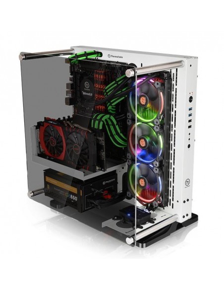 Thermaltake Core P3 TG Snow Midi Tower Transparente, Blanco