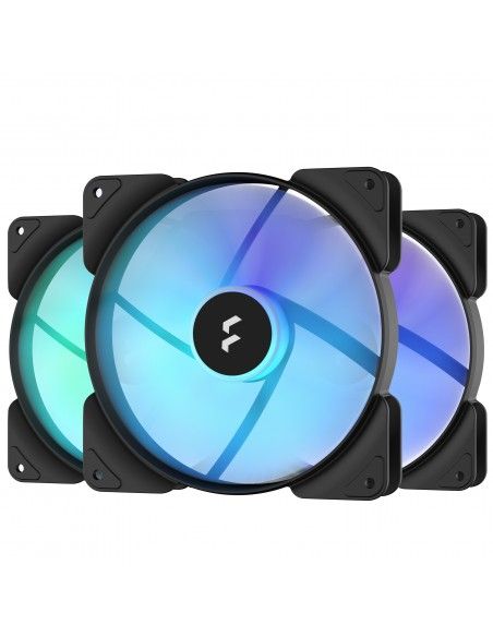 Fractal Design Aspect 14 RGB PWM Carcasa del ordenador Ventilador 14 cm Negro 3 pieza(s)