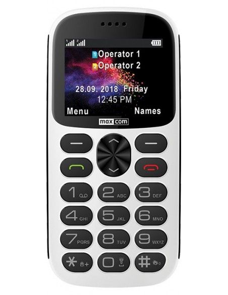MaxCom MM471 5,59 cm (2.2") 104 g Blanco Teléfono para personas mayores