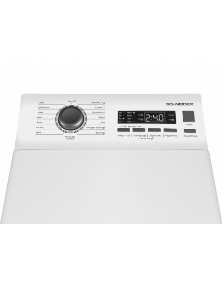 ​SCHNEIDER CONSUMER SCLLT712D3 lavadora Independiente Carga superior 7 kg 1200 RPM Blanco