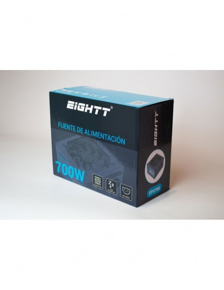 Eightt EPS700 unidad de fuente de alimentación 700 W 20+4 pin ATX ATX Negro