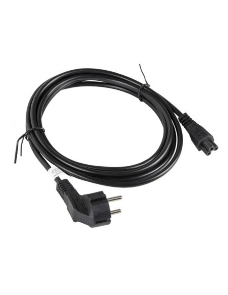 Lanberg CA-C5CA-11CC-003-BK cable de transmisión Negro 3 m C5 acoplador CEE7 7