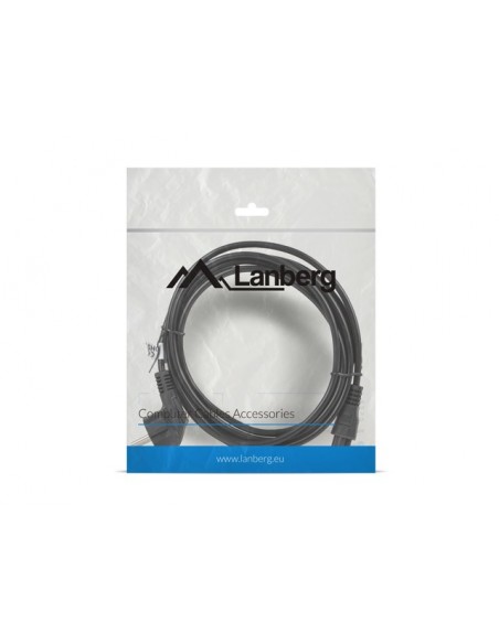 Lanberg CA-C5CA-11CC-003-BK cable de transmisión Negro 3 m C5 acoplador CEE7 7