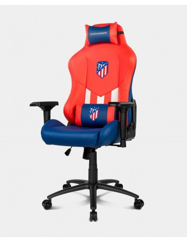 DRIFT Atlético de Madrid Silla para videojuegos universal Asiento acolchado Azul, Rojo, Blanco