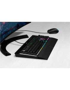 Corsair K55 RGB Pro + Harpoon RGB Pro Gaming teclado USB QWERTY Inglés, Español Negro