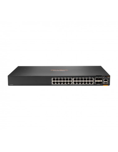 Hewlett Packard Enterprise Aruba 6200F 24G Class4 PoE 4SFP+ 370W Gestionado L3 Gigabit Ethernet (10 100 1000) Energía sobre