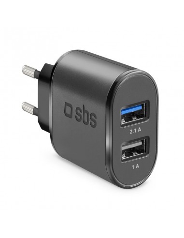 SBS TETR2USB21AFAST cargador de dispositivo móvil Negro Interior