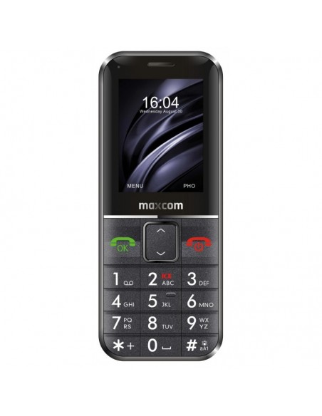 MaxCom Comfort MM735 5,59 cm (2.2") 83 g Negro Teléfono básico