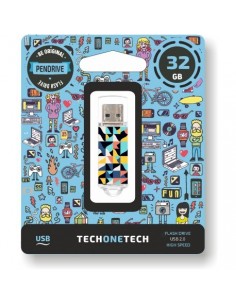 TECH1TECH Kaleydos unidad flash USB 32 GB USB tipo A 2.0 Multicolor