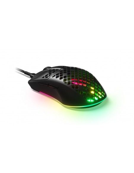Steelseries Aerox 3 ratón mano derecha USB Tipo C Óptico 8500 DPI