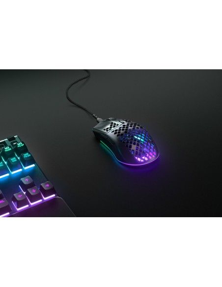 Steelseries Aerox 3 ratón mano derecha USB Tipo C Óptico 8500 DPI
