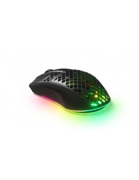 Steelseries Aerox 3 ratón mano derecha RF inalámbrica + Bluetooth Óptico 18000 DPI