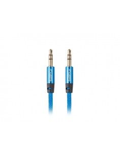 Lanberg CA-MJMJ-10CU-0030-BL cable de audio 3 m 3,5mm Azul