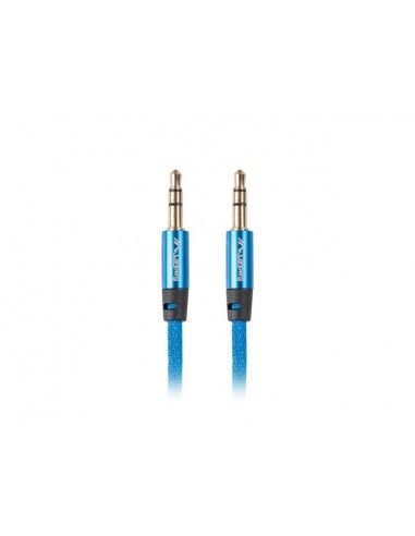 Lanberg CA-MJMJ-10CU-0030-BL cable de audio 3 m 3,5mm Azul