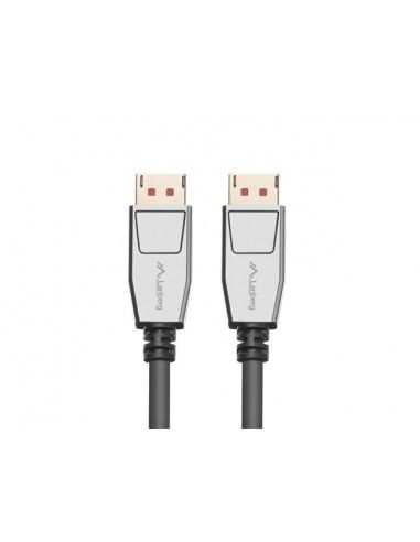 Lanberg CA-DPDP-20CU-0018-BK cable DisplayPort 1,8 m Negro, Plata