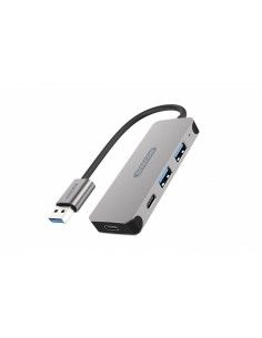 Sitecom CN-399 hub de interfaz USB 3.2 Gen 1 (3.1 Gen 1) Type-A 5000 Mbit s Gris