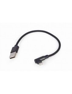 Gembird CC-USB2-AMLML-0.2M cable USB 0,2 m USB 2.0 USB A Micro-USB B Lightning Negro