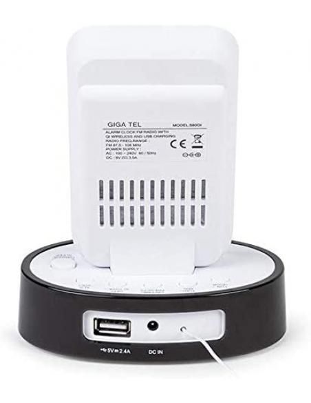 TVTECH GIGATEL 580QI RADIO-RELOJ DESPERTADOR CON CARGADOR INALÁMBRICO - Imagen 4