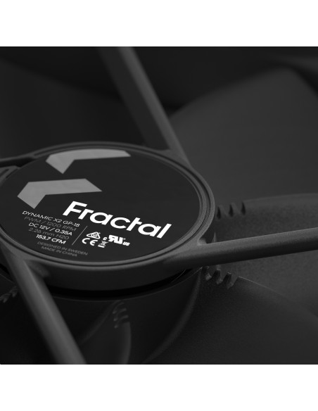 Fractal Design Dynamic X2 GP-18 PWM Carcasa del ordenador Ventilador 18 cm Negro 1 pieza(s)