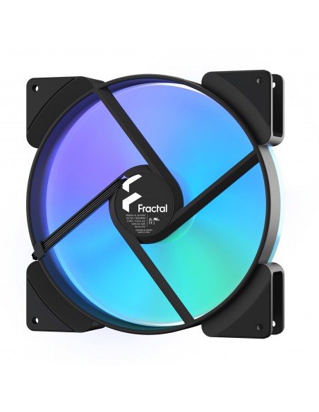 Fractal Design Prisma AL-18 PWM Carcasa del ordenador Ventilador 18 cm Negro, Blanco 2 pieza(s)