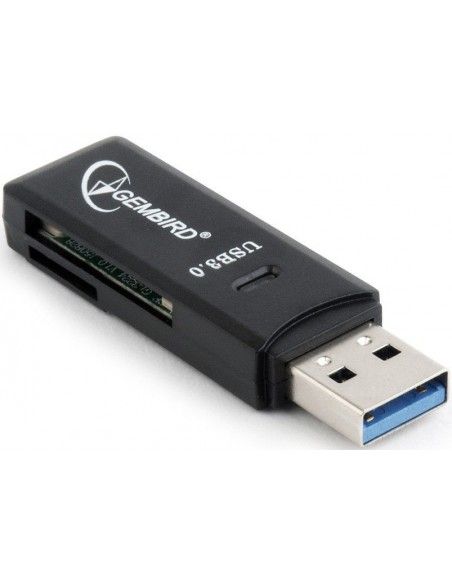 Gembird UHB-CR3-01 lector de tarjeta USB Negro