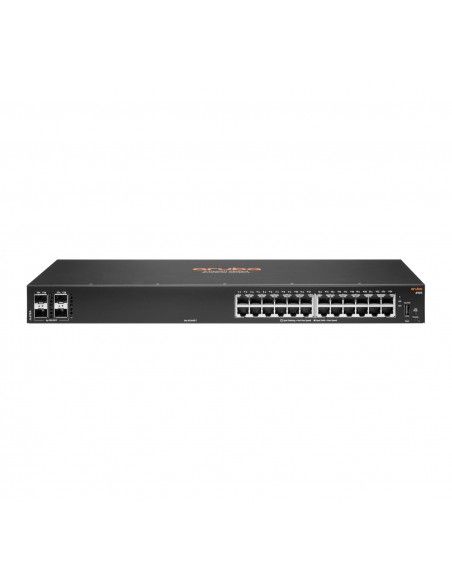 Hewlett Packard Enterprise Aruba 6100 24G 4SFP+ Gestionado L3 Gigabit Ethernet (10 100 1000) 1U Negro