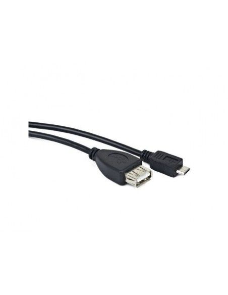 Lanberg OEM-0006 cable USB 0,15 m USB 2.0 USB A Micro-USB B Negro