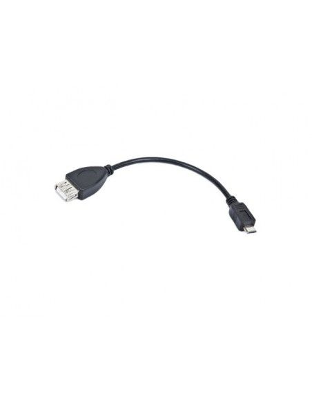 Lanberg OEM-0006 cable USB 0,15 m USB 2.0 USB A Micro-USB B Negro