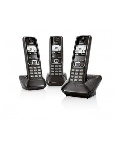 Gigaset A420 Trio Teléfono DECT analógico Identificador de llamadas Negro