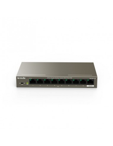 Tenda TEG1109P-8-102W switch No administrado Gigabit Ethernet (10 100 1000) Energía sobre Ethernet (PoE) Gris