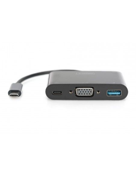 Digitus Adaptador multipuerto USB Type-C™ VGA, 3 puertos