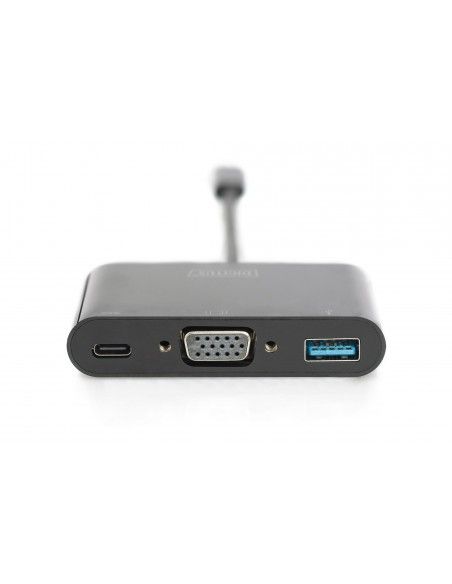 Digitus Adaptador multipuerto USB Type-C™ VGA, 3 puertos