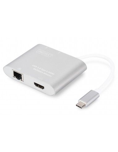 Digitus Adaptador multipuerto USB Type-C™ 4K HDMI, 4 puertos