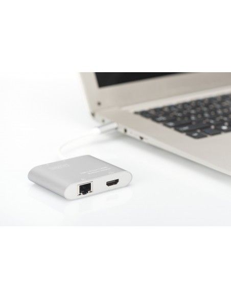 Digitus Adaptador multipuerto USB Type-C™ 4K HDMI, 4 puertos