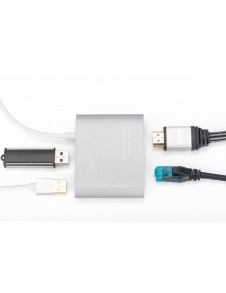 Digitus Adaptador multipuerto USB Type-C™ 4K HDMI, 4 puertos