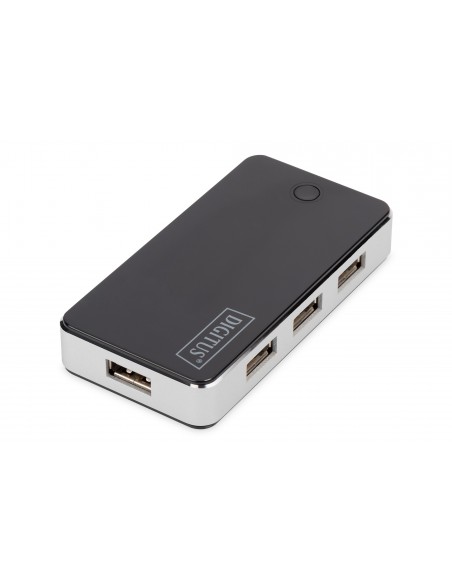 Digitus Concentrador USB 2.0 de 7 puertos