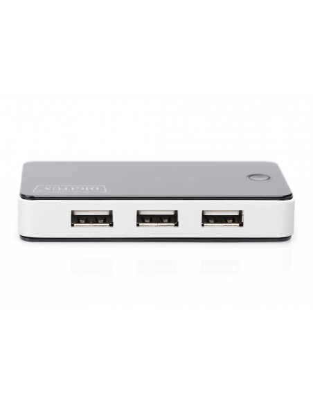 Digitus Concentrador USB 2.0 de 7 puertos