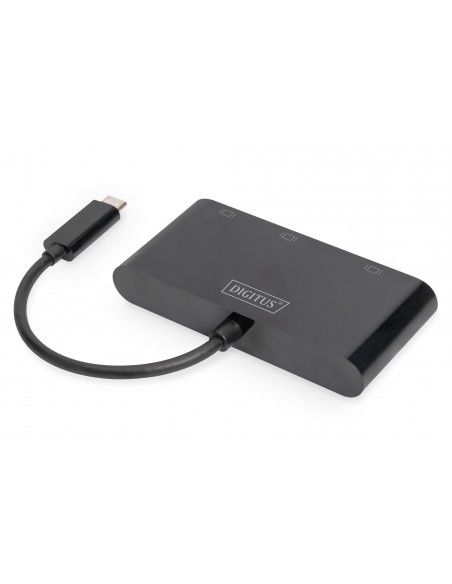 Digitus Adaptador de monitor triple USB-C™ 3 en 1 (HDMI, DP, VGA)