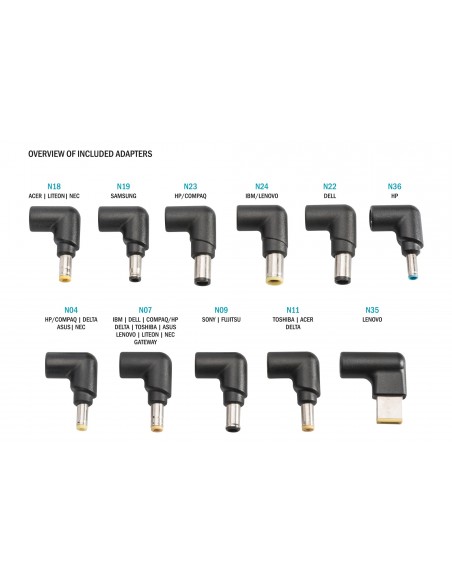 Digitus Suministro de energía portátil universal, 90W